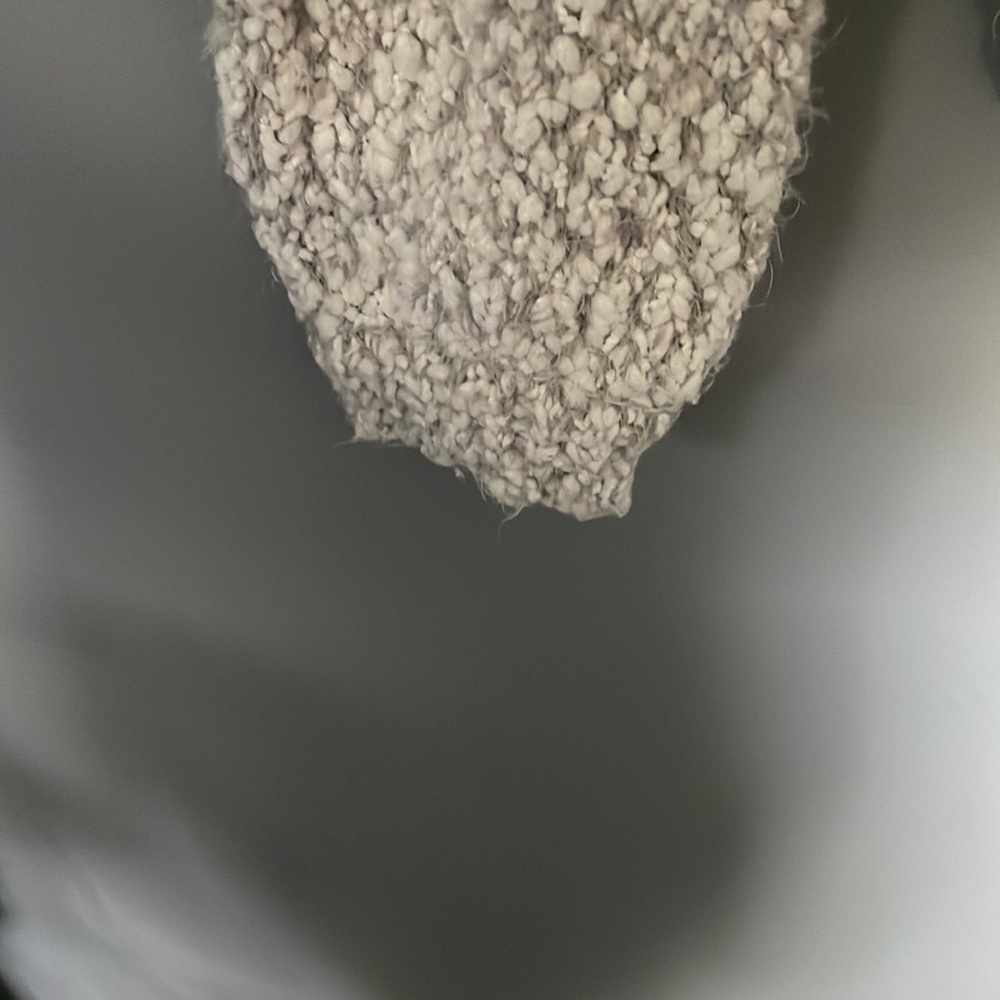 Kaisely oversized S tan knit chunky sweater lounge light academia scandi granola - Picture 5 of 8